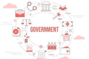 government-concept-with-icon-set-template-banner-circle-round-shape-vector_25156-481
